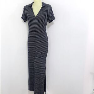 Rag & Bone Dress Maxi “Viola” Navy / White Striped Excellent Sz 2/4